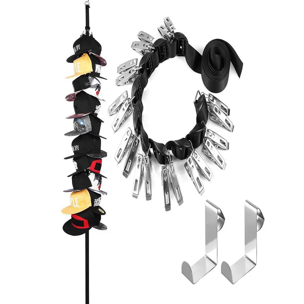 Multiple hook up Nail Free Lanyard Clip Closet Hat Door Hook Hanging Durable Home Caps Organizer Accessories
Multiple hook up Nail Free Lanyard Clip Closet Hat Door Hook Hanging Durable Home Caps Organizer Accessories