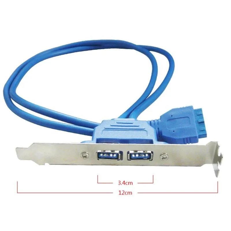 Full Size Bracket USB 3.0 Female Back Panel Cable 20 Pin Motherboard 2 Ports USB 3.0 Female Back Panel Header Connector Cable
Full Size Bracket USB 3.0 Female Back Panel Cable 20 Pin Motherboard 2 Ports USB 3.0 Female Back Panel Header Connector Cable