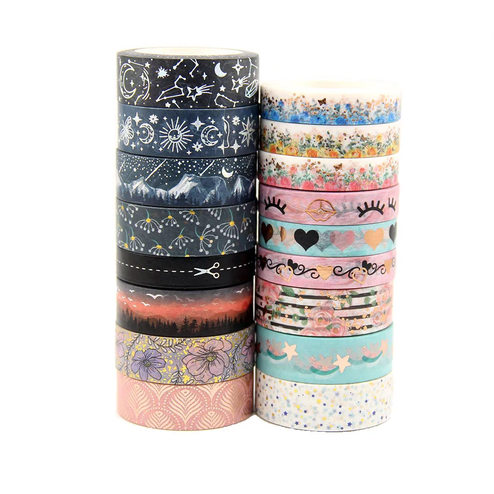G248 - G265 Foil Washi Tape Scrapbooking Masking Adhesive Tapes Paper Japanese Kawaii Stationery Stickers School Supplies
G248 - G265 Foil Washi Tape Scrapbooking Masking Adhesive Tapes Paper Japanese Kawaii Stationery Stickers School Supplies
