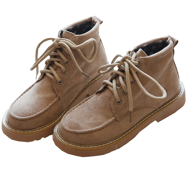 Mori Girl Retro Womens Motorcycle Boots Flock Lace-up Martin Boots Handmade Soft-Sole Short Boots College Wind Flat Ankle Boots
Mori Girl Retro Womens Motorcycle Boots Flock Lace-up Martin Boots Handmade Soft-Sole Short Boots College Wind Flat Ankle Boots