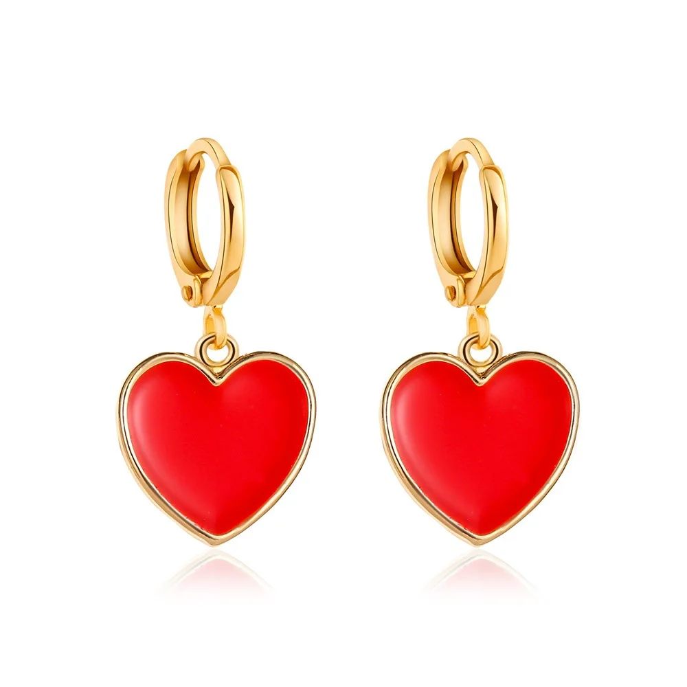 Korean Sweet Red Little Love Hearts Earrings Girls Fashion Simple Small Peach Heart Pendant Dangle Earrings Jewelry For Womens
Korean Sweet Red Little Love Hearts Earrings Girls Fashion Simple Small Peach Heart Pendant Dangle Earrings Jewelry For Womens