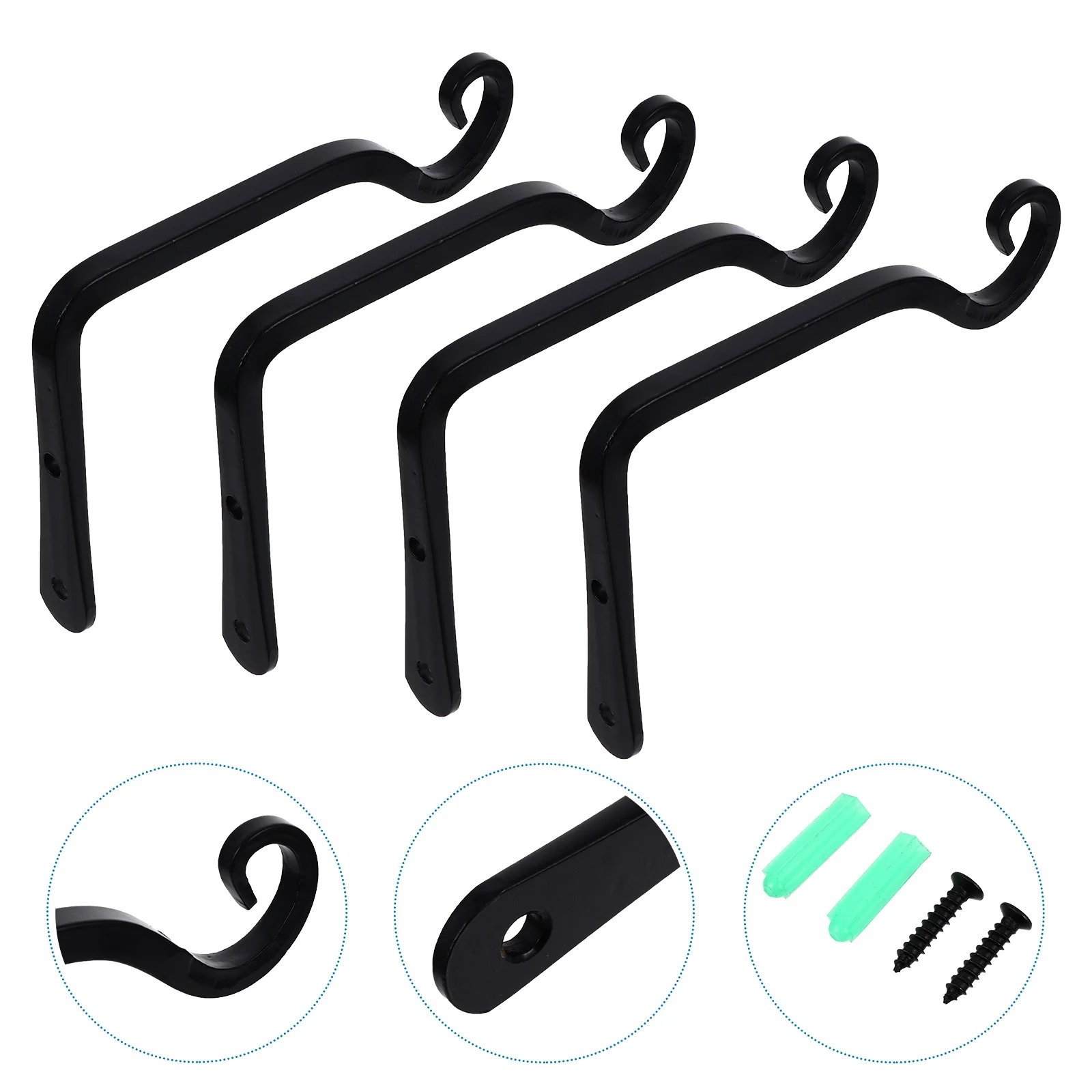 4 шт., железный настенный крючок для подвешивания растений
4 шт., железный настенный крючок для подвешивания растений