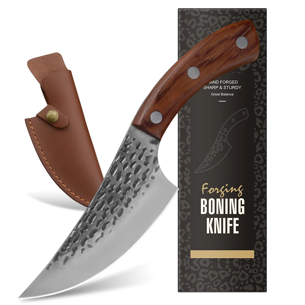 XYJ Full Tang Boning Knife 5.5 inch Chef Knife Meat Cleaver for BBQ, Camping Outdoor Survival Knife with Sheath
XYJ Full Tang Boning Knife 5.5 inch Chef Knife Meat Cleaver for BBQ, Camping Outdoor Survival Knife with Sheath