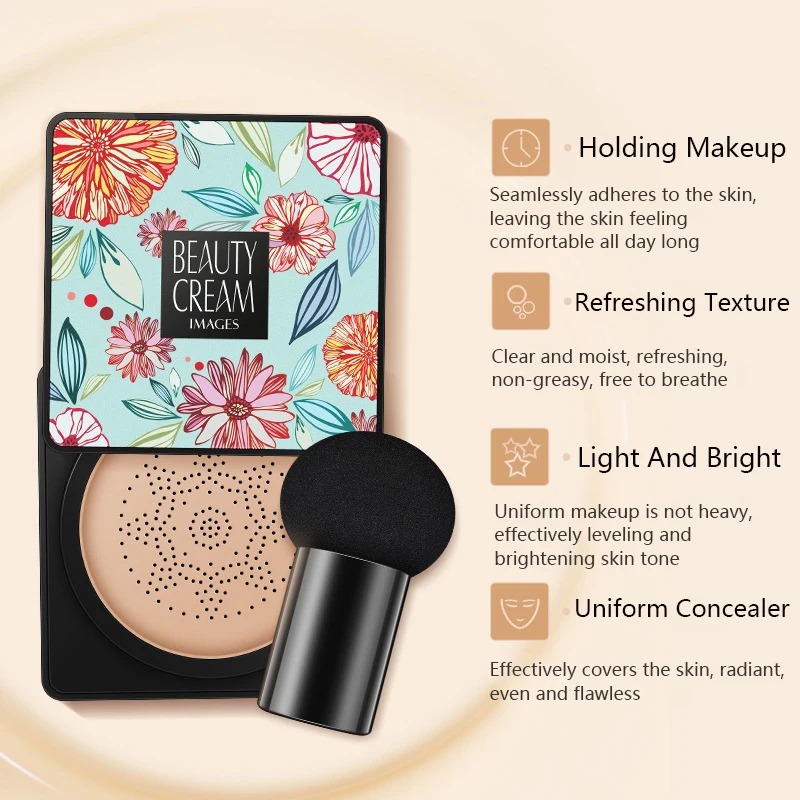 BB Air Cushion Foundation Mushroom Head CC Cream Concealer Whitening Makeup Cosmetic Waterproof Brighten Face Base Tone 
BB Air Cushion Foundation Mushroom Head CC Cream Concealer Whitening Makeup Cosmetic Waterproof Brighten Face Base Tone