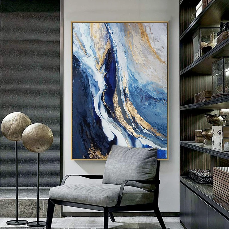 Nordic Abstract Modern Blue Atmospheric Oil Canvas Painting Posters and Prints Wall Art Cuadros for Living Room Home Decoration
Nordic Abstract Modern Blue Atmospheric Oil Canvas Painting Posters and Prints Wall Art Cuadros for Living Room Home Decoration