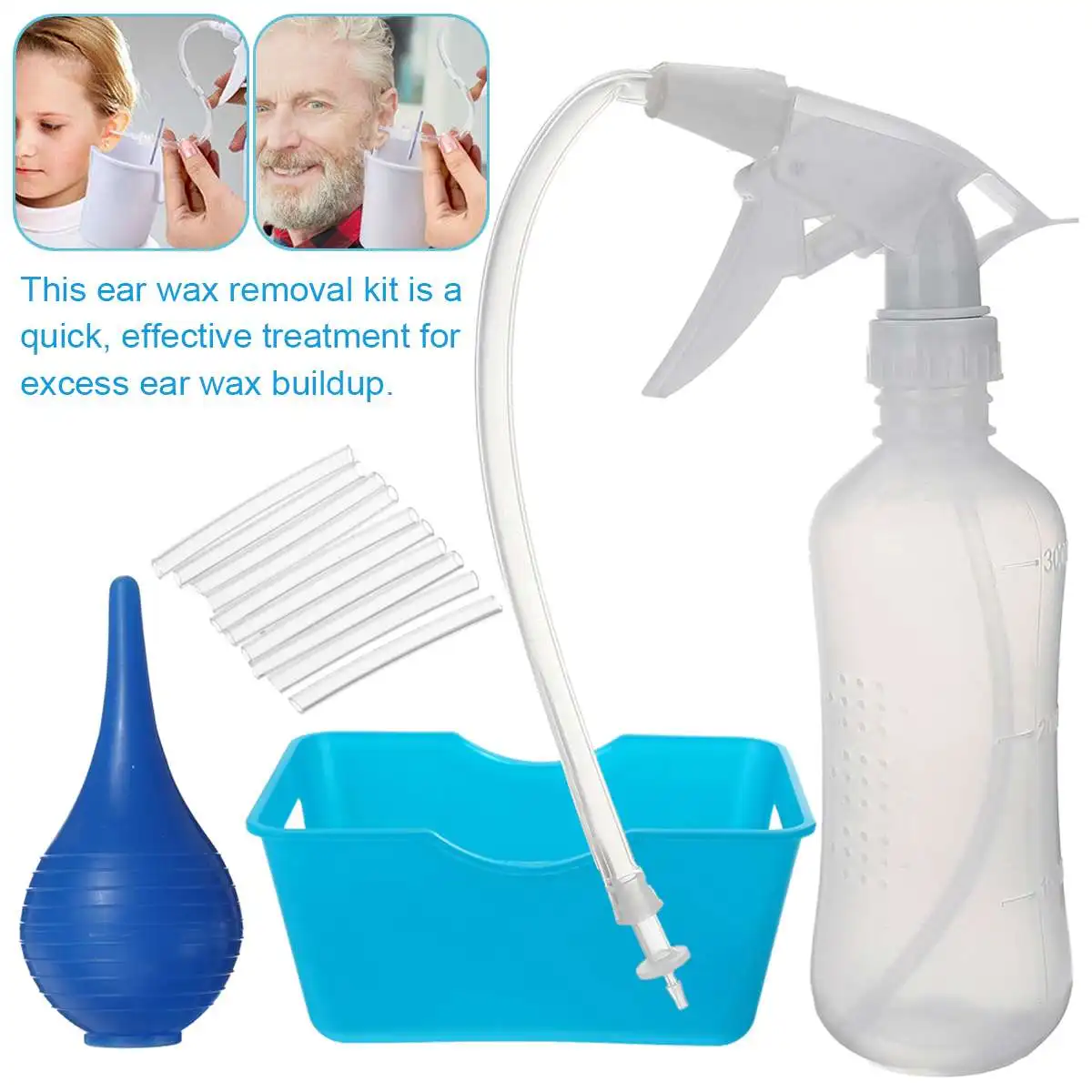 300mL Ear Cleaner Earwax Removal Tool Kit Useful Safe Ear Irrigation Washer Flush Syringe Bottle For Ear Cleaning Adult Kids
300mL Ear Cleaner Earwax Removal Tool Kit Useful Safe Ear Irrigation Washer Flush Syringe Bottle For Ear Cleaning Adult Kids