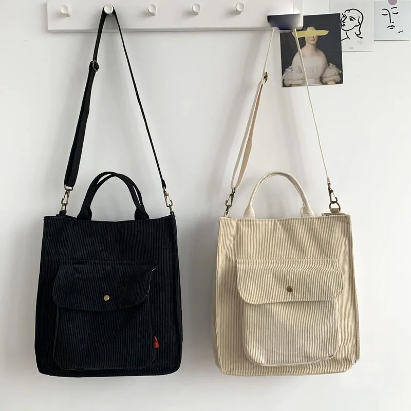 Hylhexyr Corduroy Shoulder Bag Women Vintage Shopping Bags Zipper Girls Student Bookbag Handbags Casual Tote With Outside Pocket
Hylhexyr Corduroy Shoulder Bag Women Vintage Shopping Bags Zipper Girls Student Bookbag Handbags Casual Tote With Outside Pocket