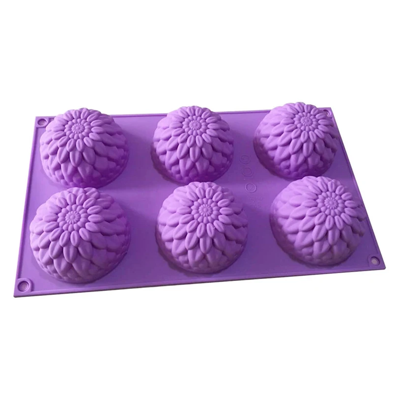 2021 NEW 1/6 Cavity 3D Sunflower Silicone Soap Mold DIY Handmade Soap Jelly Pudding Mold Kitchen Baking Silicone Molds 
2021 NEW 1/6 Cavity 3D Sunflower Silicone Soap Mold DIY Handmade Soap Jelly Pudding Mold Kitchen Baking Silicone Molds