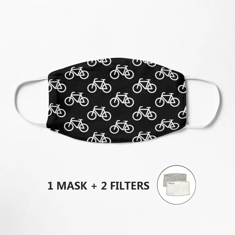 Маска на половину лица с рисунком велосипеда (бело-черная) многоразовая Защитная Пылезащитная Антибактериальная маска
Маска на половину лица с рисунком велосипеда (бело-черная) многоразовая Защитная Пылезащитная Антибактериальная маска