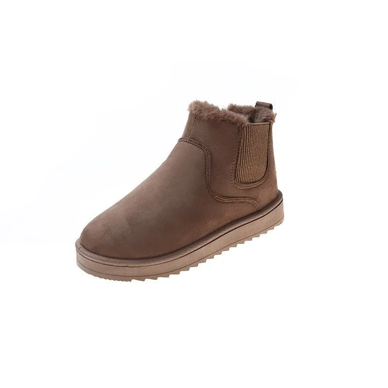Women's Snow Boots 2021 Winter New Short Flat Chelsea Slip-on Fleece Lined Fashion Winter Cotton Shoes Ankle Boots
Women's Snow Boots 2021 Winter New Short Flat Chelsea Slip-on Fleece Lined Fashion Winter Cotton Shoes Ankle Boots