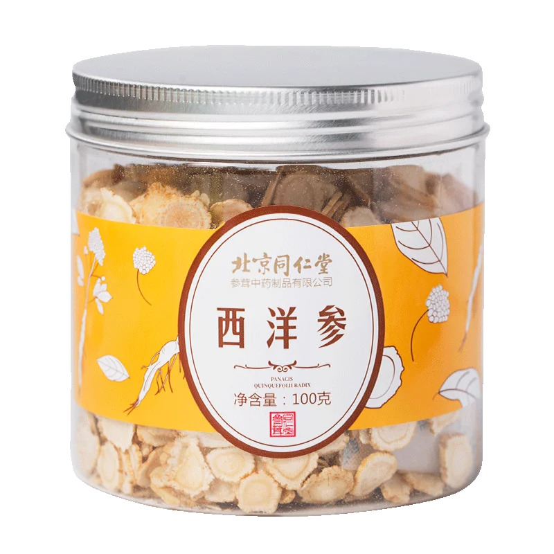 Beijing Tongrentang Western ginseng slices containing slices of sparkling wine with Changbai Shanxi ginseng tea slices
Beijing Tongrentang Western ginseng slices containing slices of sparkling wine with Changbai Shanxi ginseng tea slices