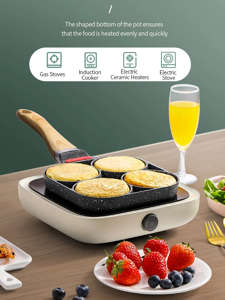 Millet frying pan thickened omelette pan non-stick egg pancake steak pan cooking egg ham pan breakfast machine cookware kitchen
Millet frying pan thickened omelette pan non-stick egg pancake steak pan cooking egg ham pan breakfast machine cookware kitchen