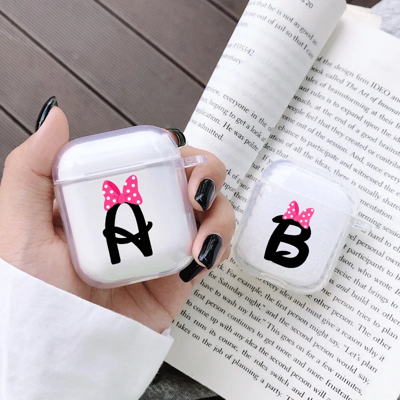 Cute Bow Initial Alphabet LettersCover For AirPods Pro 1 2 Case Protective Silicone For Apple Air Pods Pro 3 Headset Cases
Cute Bow Initial Alphabet LettersCover For AirPods Pro 1 2 Case Protective Silicone For Apple Air Pods Pro 3 Headset Cases