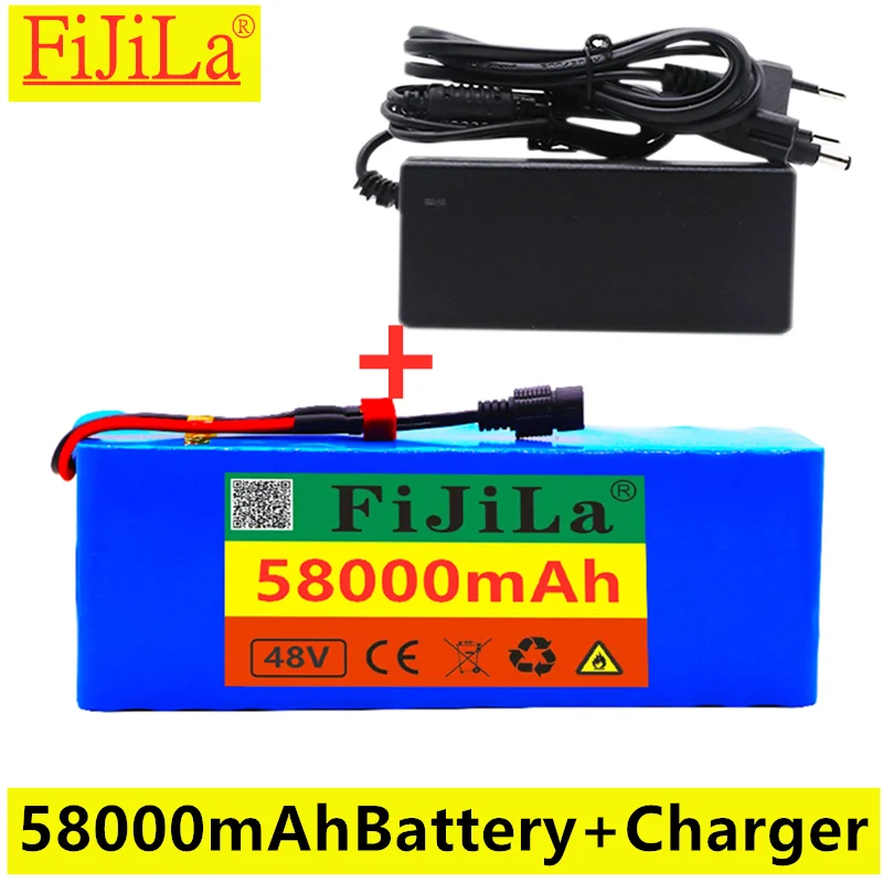 48v lithium ions battery 48v 58Ah 1000w 13S3P lithium ions battery For 54,6 v E-bike electric bike scooter with BMS + charger
48v lithium ions battery 48v 58Ah 1000w 13S3P lithium ions battery For 54,6 v E-bike electric bike scooter with BMS + charger