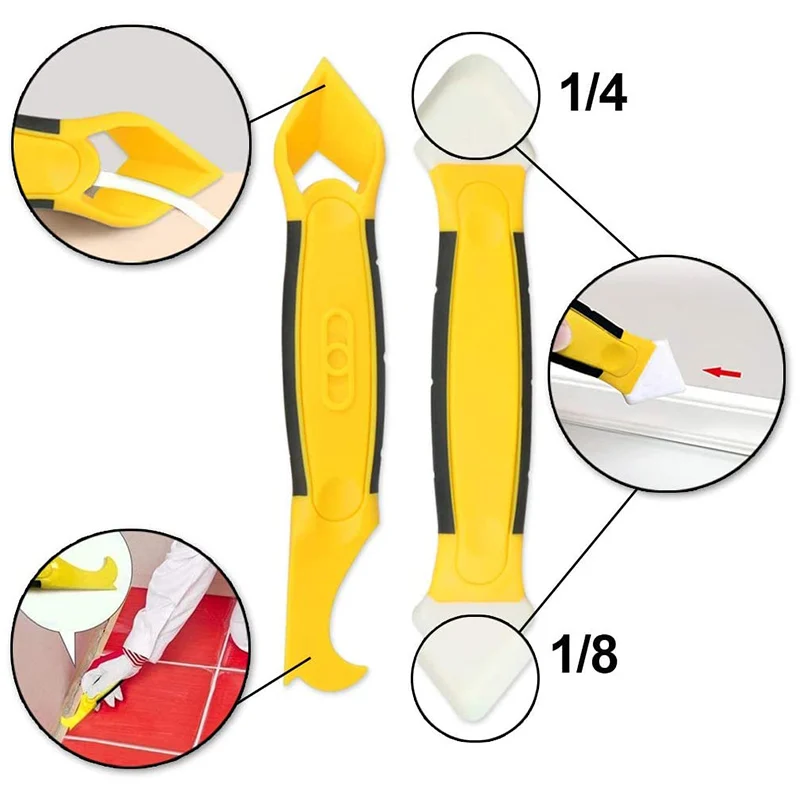 10PCS Silicone Caulking Tool Kit3pcs Sealant Remover Tool-6pcs Silicone Sealant Finishing Tool-1 Cleaning Tools Caulking Nozzle
10PCS Silicone Caulking Tool Kit3pcs Sealant Remover Tool-6pcs Silicone Sealant Finishing Tool-1 Cleaning Tools Caulking Nozzle