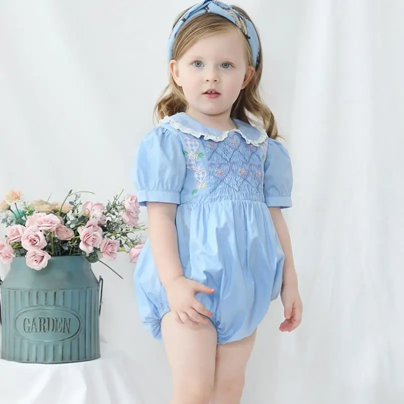 Miayii Baby Girls Clothes Handmade Smock Short Sleeve Embroidery Bodysuit Children Boutique Sweet Cute Gilr Lolita Romper A239
Miayii Baby Girls Clothes Handmade Smock Short Sleeve Embroidery Bodysuit Children Boutique Sweet Cute Gilr Lolita Romper A239