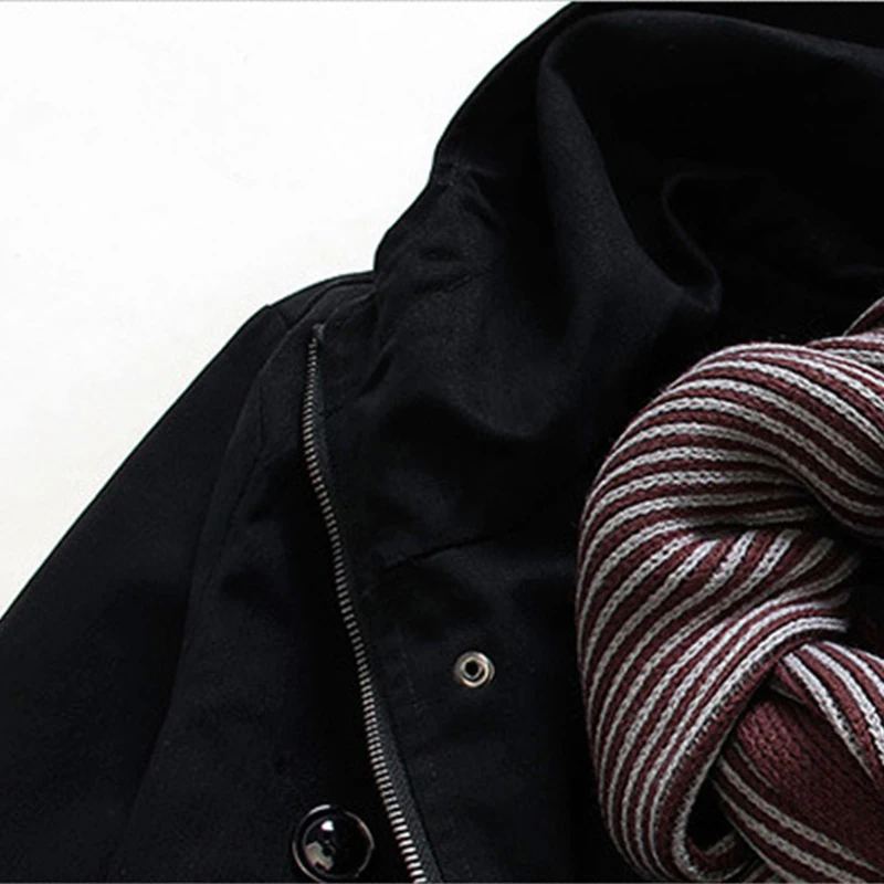 Casual Mens Hooded Jacket Classic Army Green Black Outwear Trench Coat For Men Winter Windbreaker Zipper M-4XL Overcoats Casaco
Casual Mens Hooded Jacket Classic Army Green Black Outwear Trench Coat For Men Winter Windbreaker Zipper M-4XL Overcoats Casaco