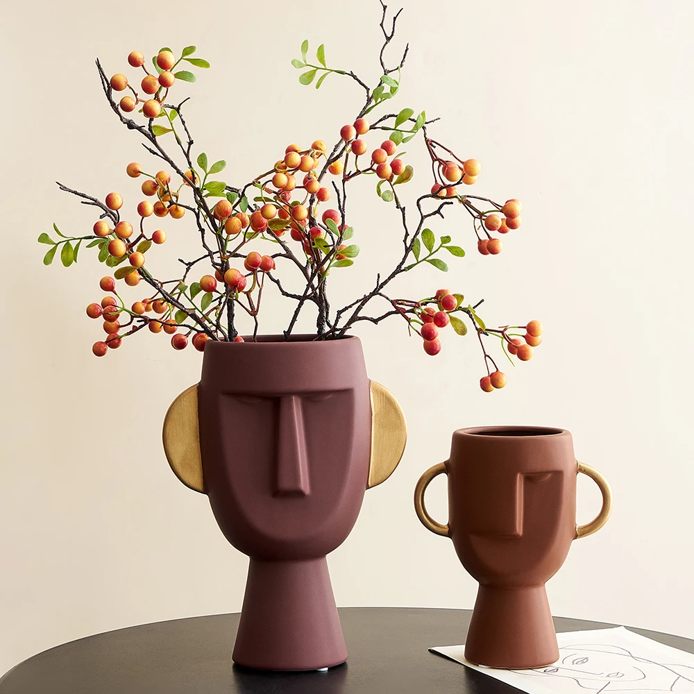 Ceramic Vase Decoration Home Accessories for Living Room Abstract Vase Face Model Plant Pots Decorative Living Room Flower Vases
Ceramic Vase Decoration Home Accessories for Living Room Abstract Vase Face Model Plant Pots Decorative Living Room Flower Vases