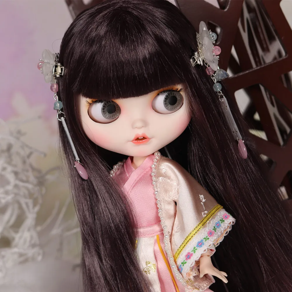 Кукла Blyth ICY DBS с одеждой обувью и исчезающим Ротом резными губами матовым лицом