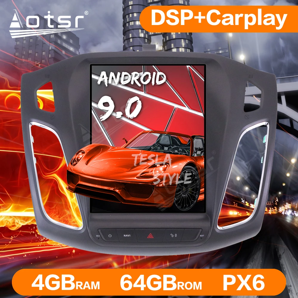 Tesla Vertical Screen Car GPS Navigation For Ford Focus Car Radio Multimedia Player PX6 Screen Audio Auto Stereo Head Unit DSP
Tesla Vertical Screen Car GPS Navigation For Ford Focus Car Radio Multimedia Player PX6 Screen Audio Auto Stereo Head Unit DSP
