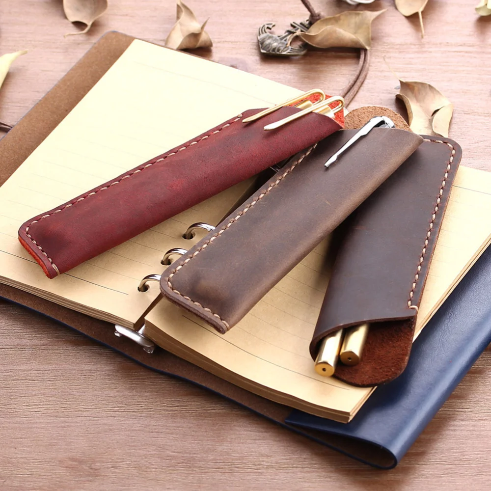 Vintage Pen Pouch Holder Pencil Protective Sleeve Bag Durable Pen Case Pen Storage Bag for Home Office School (Coffee)
Vintage Pen Pouch Holder Pencil Protective Sleeve Bag Durable Pen Case Pen Storage Bag for Home Office School (Coffee)