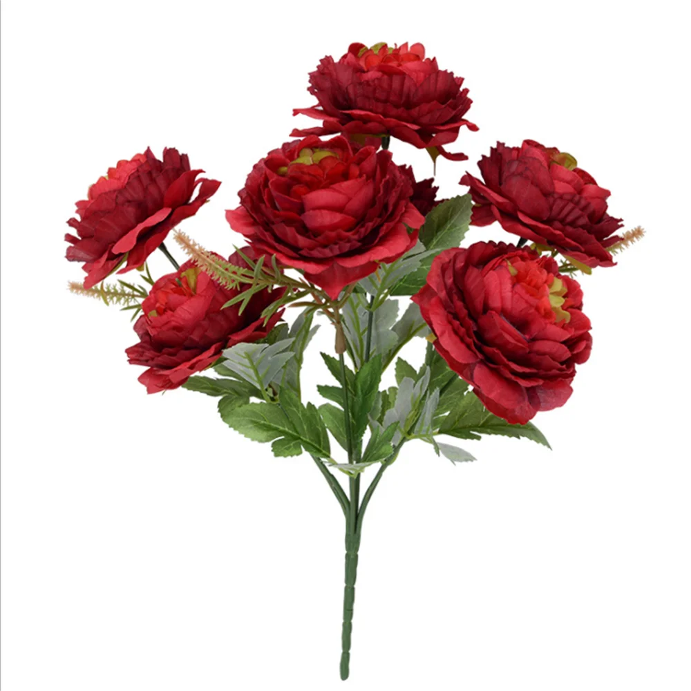 7 Bunches of Peony Simulation Flower Home Hotel DIY Wedding Office Outdoor Photography Props Christmas and Autumn Decorations
7 Bunches of Peony Simulation Flower Home Hotel DIY Wedding Office Outdoor Photography Props Christmas and Autumn Decorations