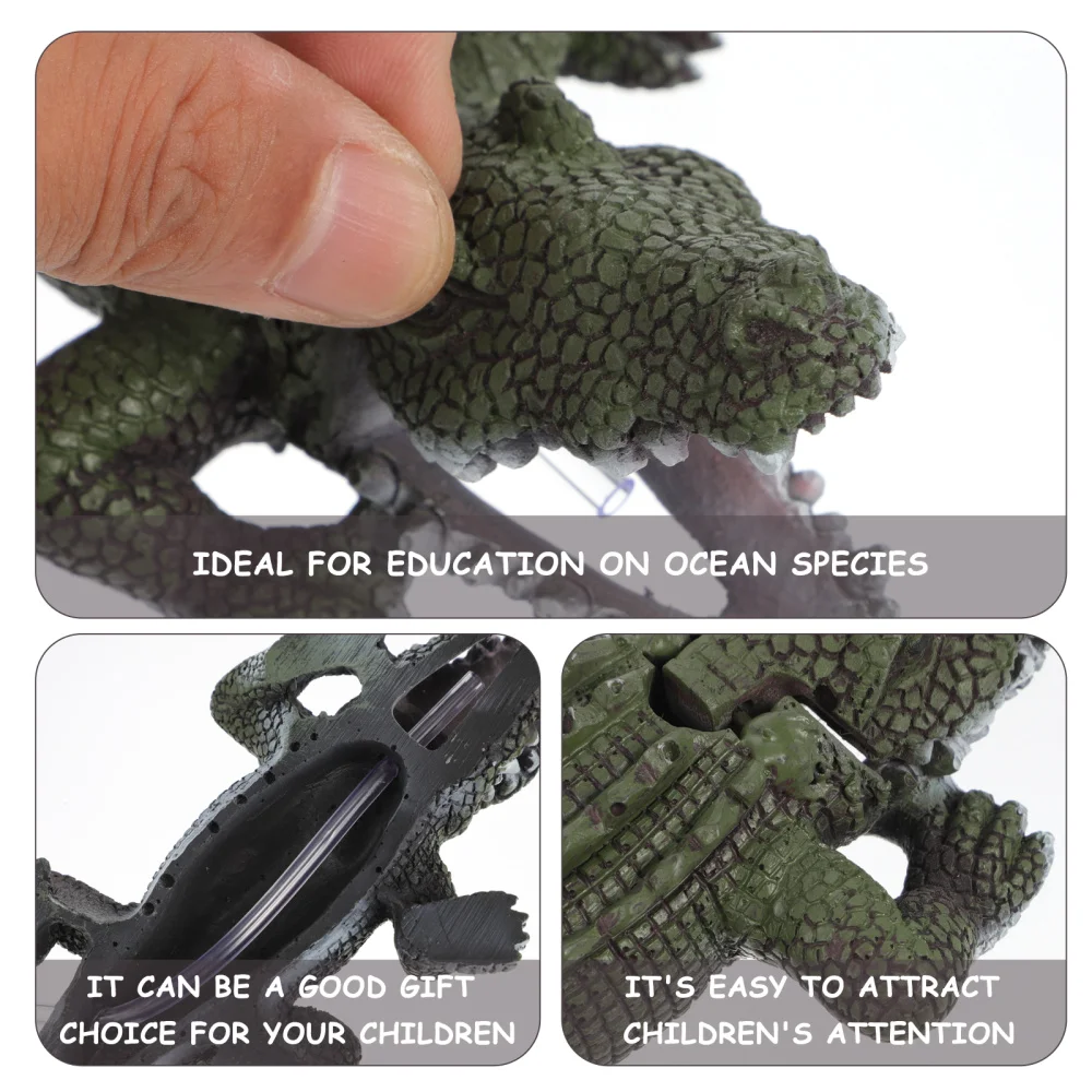 1pc Crocodile Ornament Simulation Static Wildlife Model Cognitive for Kid 
1pc Crocodile Ornament Simulation Static Wildlife Model Cognitive for Kid