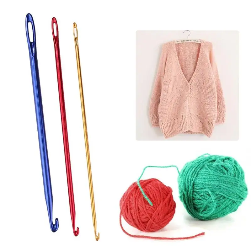 3pcs/set Aluminium Oxide Crochet Hooks Knitting Sewing Needle with Hole Eye Hand Weaving Tool 2.75mm 4mm 6mm
3pcs/set Aluminium Oxide Crochet Hooks Knitting Sewing Needle with Hole Eye Hand Weaving Tool 2.75mm 4mm 6mm