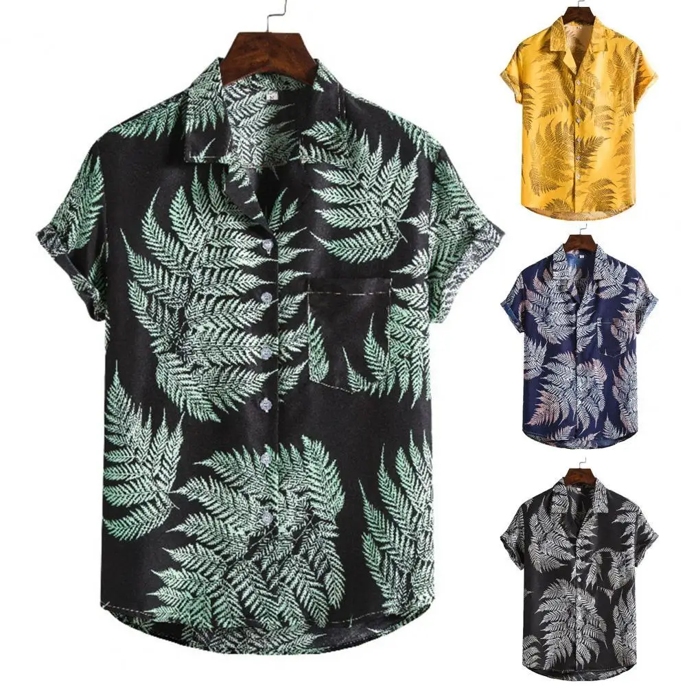 Летняя мужская пляжная рубашка, с принтом листьев, на пуговицах, топ с коротким рукавом, с отворотом, для отдыха, Гавайская Повседневная руба...
Летняя мужская пляжная рубашка, с принтом листьев, на пуговицах, топ с коротким рукавом, с отворотом, для отдыха, Гавайская Повседневная руба...