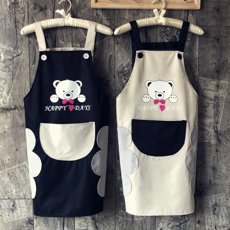 Apron for Women with Hand Wipe Towel Cute Bear Funny Kitchen Apron with Big Pocket Couple Cooking Apron Baking Gardening BBQ
Apron for Women with Hand Wipe Towel Cute Bear Funny Kitchen Apron with Big Pocket Couple Cooking Apron Baking Gardening BBQ