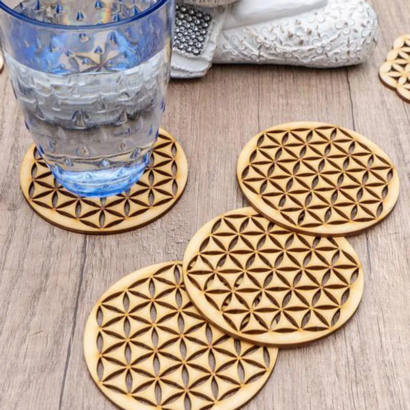 Reiki Flower of Life Wooden Spiritual Coasters Water Harmoniser Spiritual Wooden Beverage Wood Gift
Reiki Flower of Life Wooden Spiritual Coasters Water Harmoniser Spiritual Wooden Beverage Wood Gift
