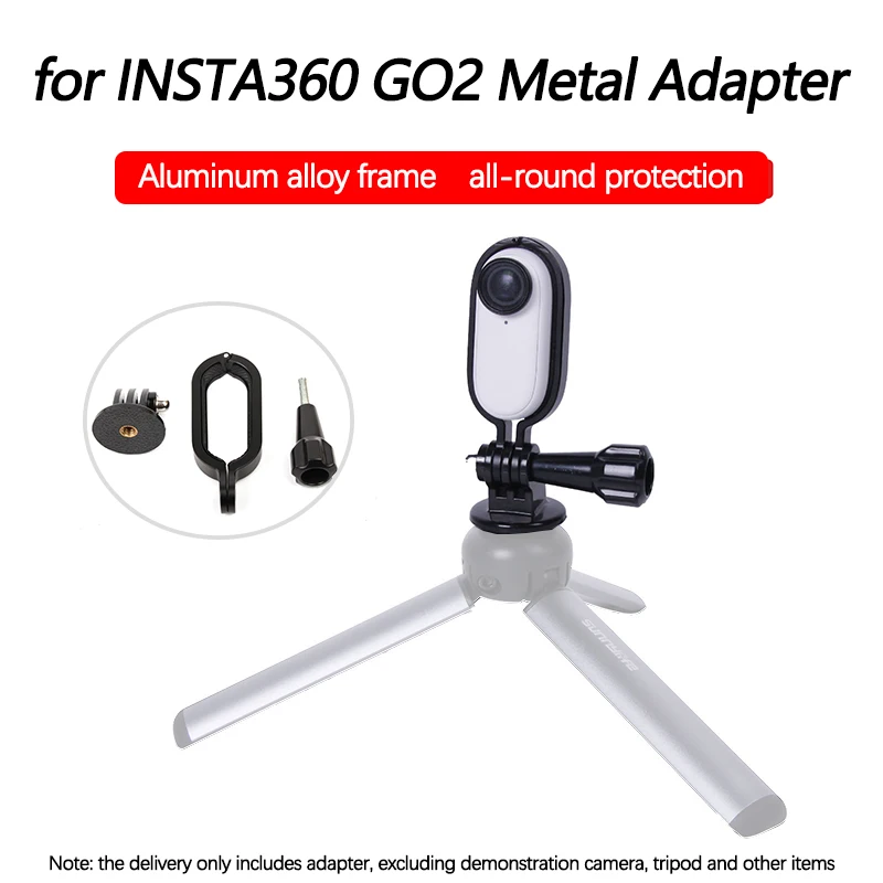 for Insta360 GO2 Protective 1/4 Adapter Frame Mount Aluminum Alloy Bracket Stabilizer for Insta360 Go 2 Camera Video Accessories 
for Insta360 GO2 Protective 1/4 Adapter Frame Mount Aluminum Alloy Bracket Stabilizer for Insta360 Go 2 Camera Video Accessories