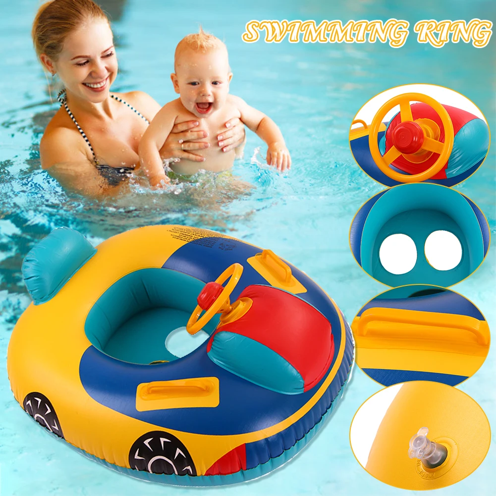 Cartoon Baby Swimming Ring Child Foldable Inflate Seat Direction Boat With Steering Wheel Horn Harmless PVC Plastic Car Boat
Cartoon Baby Swimming Ring Child Foldable Inflate Seat Direction Boat With Steering Wheel Horn Harmless PVC Plastic Car Boat