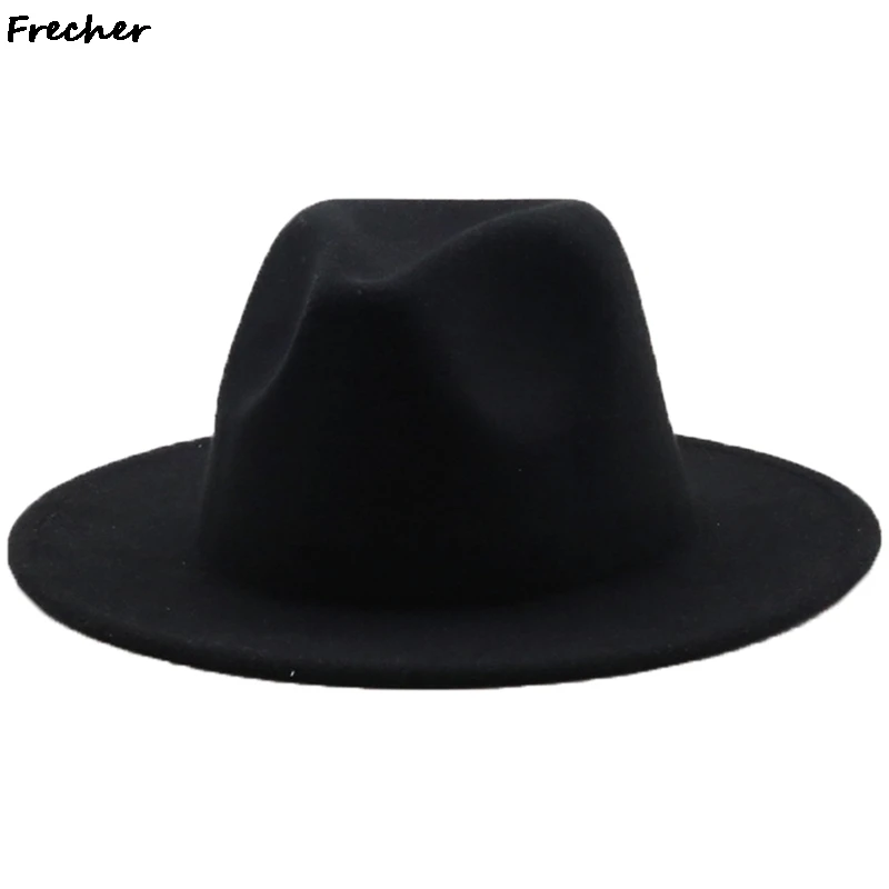 

Fashion Wool Men Women Winter Autumn Felt Fedora Hat Western Cowboy Cowgirl Cap Jazz hat Sun Hat Toca Sombrero Cap 10 Color