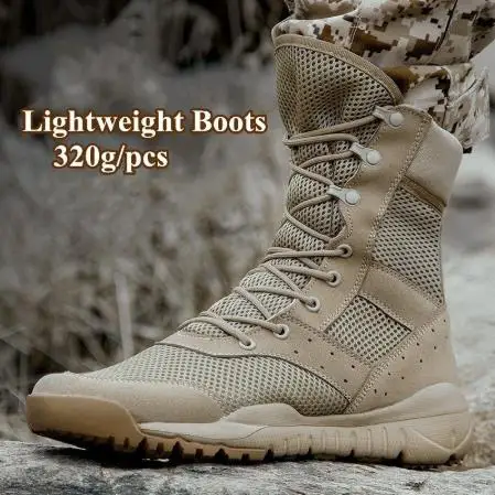 Men Women Ultrallight Outdoor Climbing Shoes Tactical Training Army Boots Summer Breathable Mesh Hiking Desert Boot Size 35-47
Men Women Ultrallight Outdoor Climbing Shoes Tactical Training Army Boots Summer Breathable Mesh Hiking Desert Boot Size 35-47