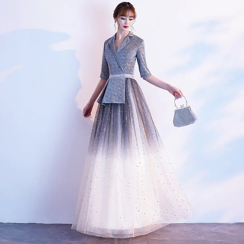 Sliver-white Gradients Notched Dresses Sequins Belt Bling Ammetrical Pleated Cheongsam Celebrity Banquet Female Vestidos Gown
Sliver-white Gradients Notched Dresses Sequins Belt Bling Ammetrical Pleated Cheongsam Celebrity Banquet Female Vestidos Gown