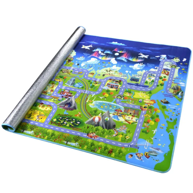 Kids Carpet Playmat Rug Fun Carpet City Map Way for Child Crawling Pad Rubber Baby Educational Way to Play Road Traffic Mat Toys 
Kids Carpet Playmat Rug Fun Carpet City Map Way for Child Crawling Pad Rubber Baby Educational Way to Play Road Traffic Mat Toys