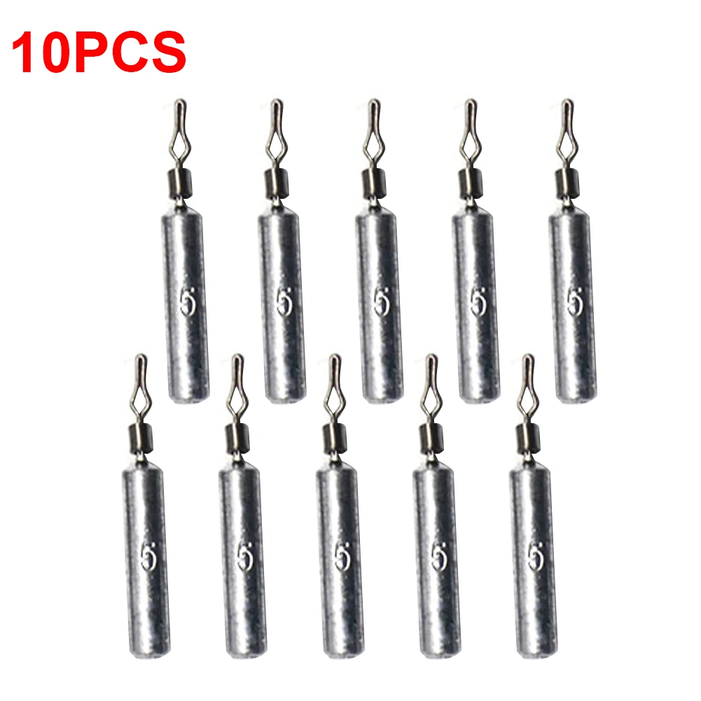 10pc Fishing Weights Drop Shot Cylindrical Round Sinker Lead Drop Shot Rig Hooks with Swivels Fishing Tackle Lure Tackle Weight
10pc Fishing Weights Drop Shot Cylindrical Round Sinker Lead Drop Shot Rig Hooks with Swivels Fishing Tackle Lure Tackle Weight