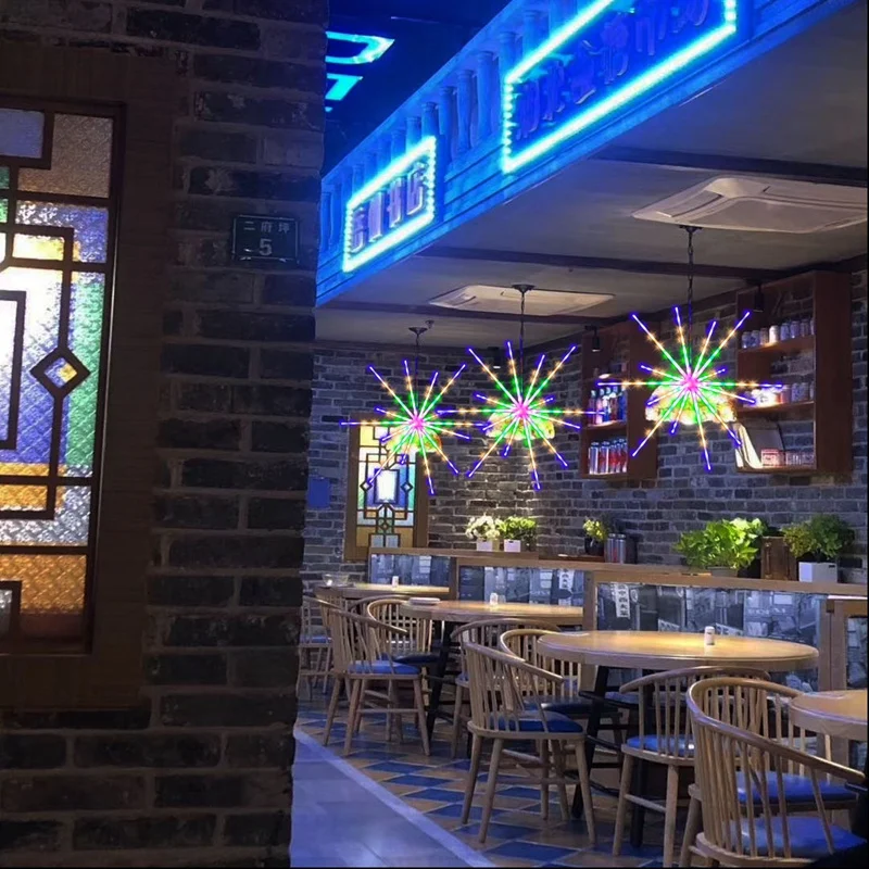 56 LED String Lights Hanging Starburst Lamp Firework Fairy Lights Garland Decor Remote Twinkle Lights 
56 LED String Lights Hanging Starburst Lamp Firework Fairy Lights Garland Decor Remote Twinkle Lights