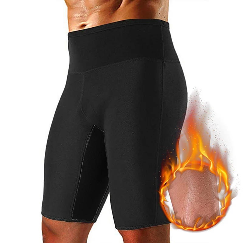 2019 New Mens Weight Loss Sauna Sweat Thermo Shorts Body Shaper Athletic Yoga Gym Male Summer Sports | Мужская одежда