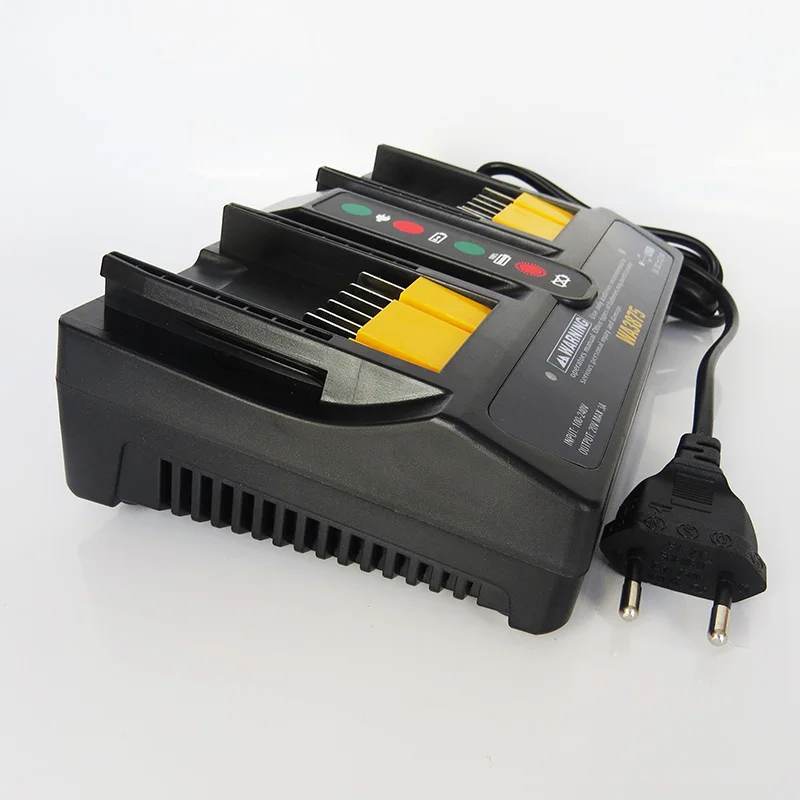 

EU Plug Charger for Worx WA3875 20V 18v Li-ion battery 2.0 3.0A charger for Worx WA3520 WA3525 WA3578 WA3575 WA3742 Fast Charger