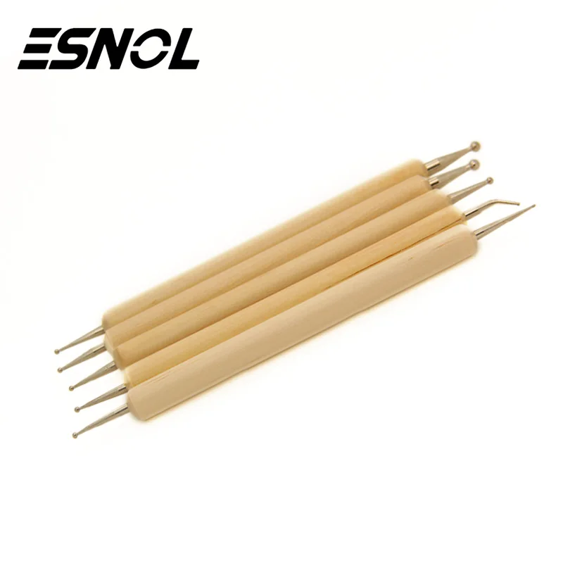 Esnol 5 шт./компл. инструменты для дизайна ногтей, деревянная ручка, кисть для рисования; Ручка, 2-сторонний инструмент для точечного маникюра
Esnol 5 шт./компл. инструменты для дизайна ногтей, деревянная ручка, кисть для рисования; Ручка, 2-сторонний инструмент для точечного маникюра