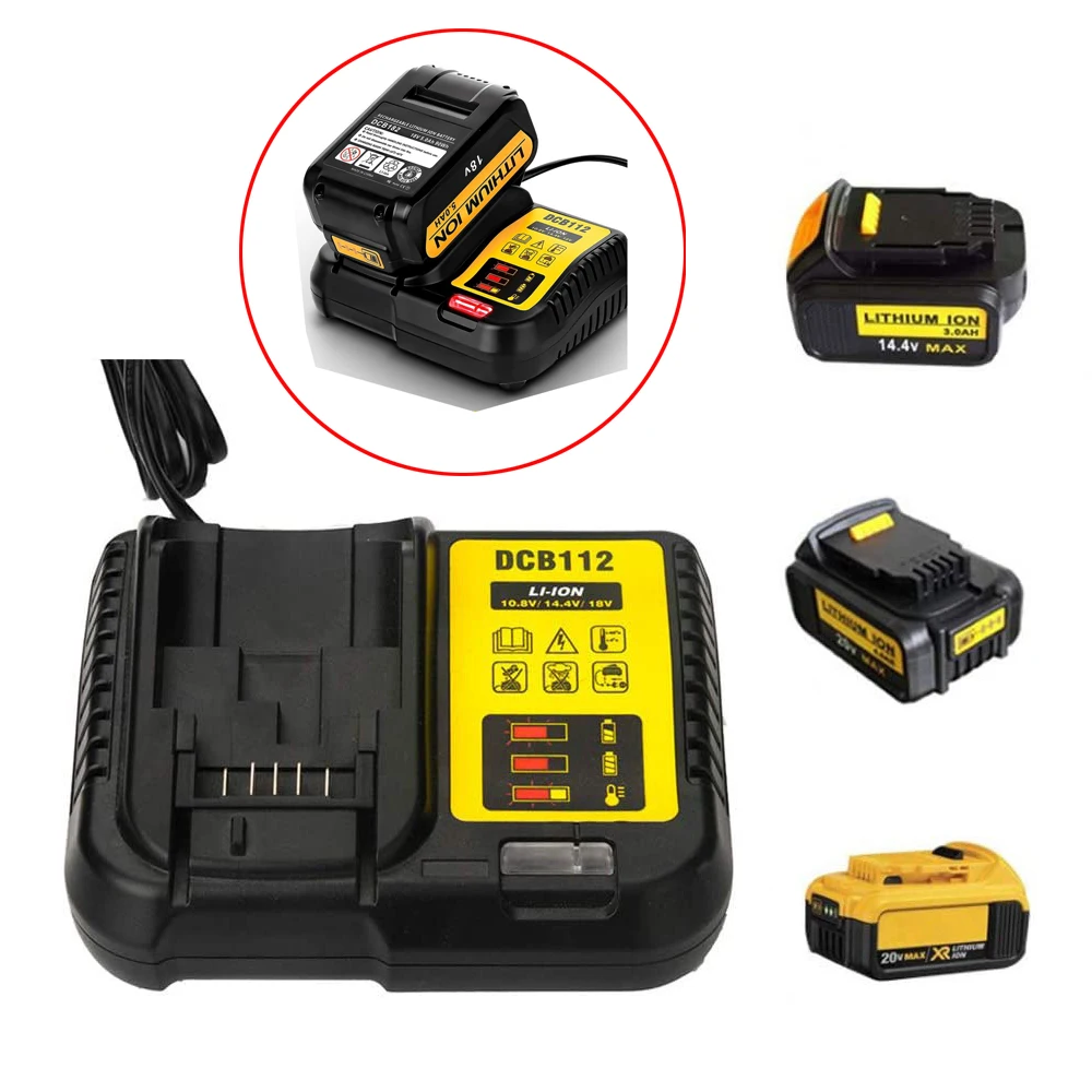 Новинка зарядное устройство для литий-ионных аккумуляторов DCB112 Dewalt 10 8 В 12 14 4 18 в