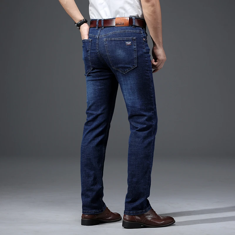 SHAN BAO 2021 Autumn Casual Brand Young Men's Fitted Straight Jeans Classic Style Slim Stretch Denim Jeans Blue Black
SHAN BAO 2021 Autumn Casual Brand Young Men's Fitted Straight Jeans Classic Style Slim Stretch Denim Jeans Blue Black