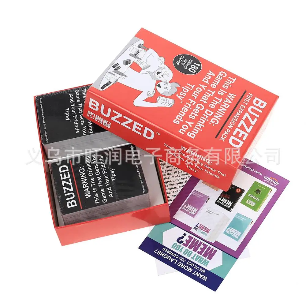 Buzzed Tipsy Wasted Board Game Card Party Drunken Game