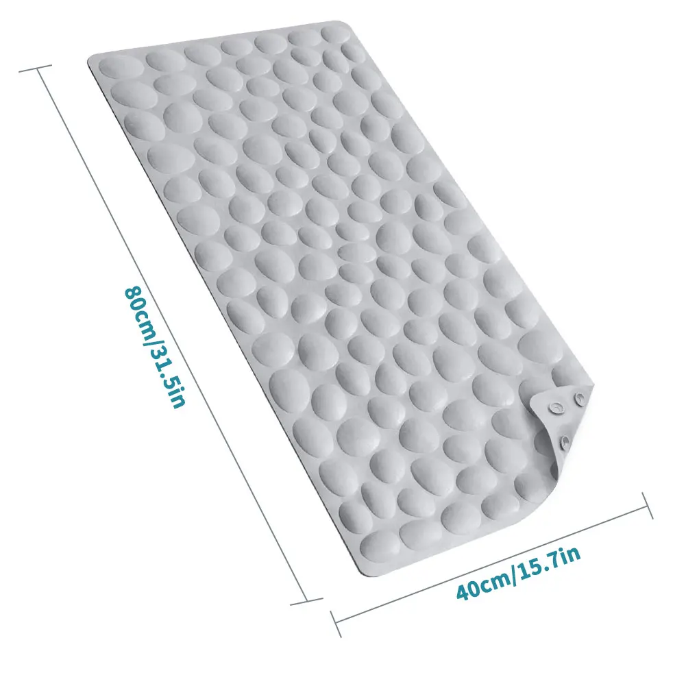 Bath Kitchen Mat Non-Slip Shower Pad Soft Rubber Tub Rapid Drainage Floor Mat Strong Bathtub Suction Cups Bathroom 40x80cm Grey
Bath Kitchen Mat Non-Slip Shower Pad Soft Rubber Tub Rapid Drainage Floor Mat Strong Bathtub Suction Cups Bathroom 40x80cm Grey