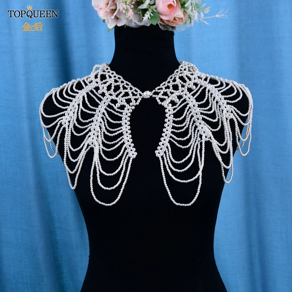 TOPQUEEN G38 Pearl Bolero Wedding Openwork Cape Wedding Bridal Jacket Woman Party for Women Wedding Shrug Top
TOPQUEEN G38 Pearl Bolero Wedding Openwork Cape Wedding Bridal Jacket Woman Party for Women Wedding Shrug Top