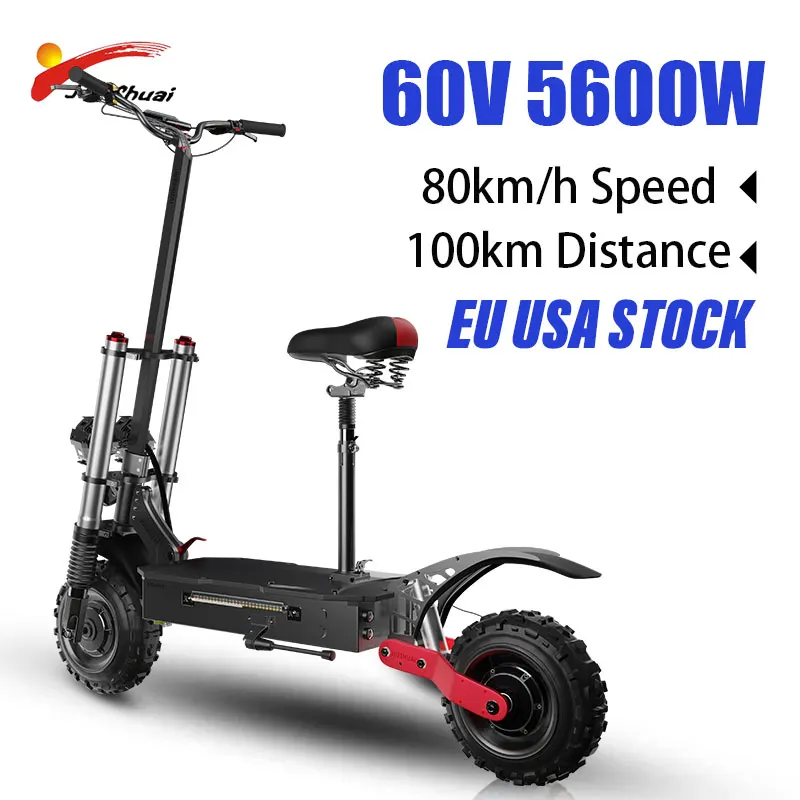 Электрический скутер с двойным двигателем, 5600 Вт, максимальная скорость 80 км/ч
Электрический скутер с двойным двигателем, 5600 Вт, максимальная скорость 80 км/ч