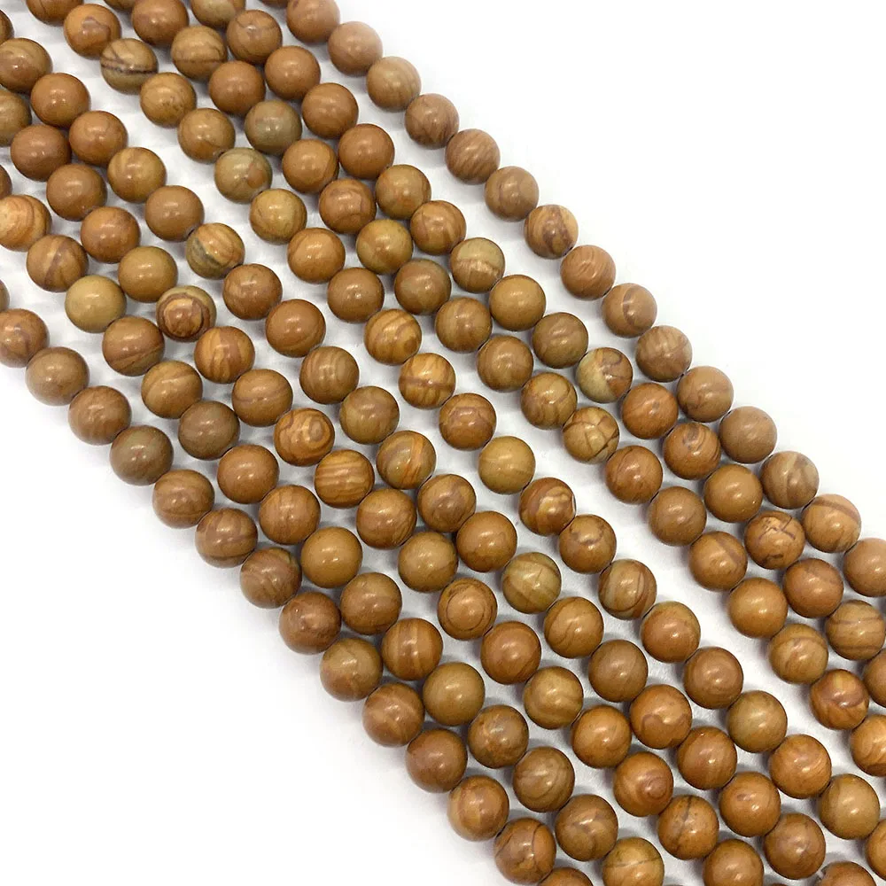 Natural Stone Beads Smooth Yellow Wood Grain Stripes Round Loose Beads 6-10mm Small Ornaments Beads for Jewelry Making DIY
Natural Stone Beads Smooth Yellow Wood Grain Stripes Round Loose Beads 6-10mm Small Ornaments Beads for Jewelry Making DIY