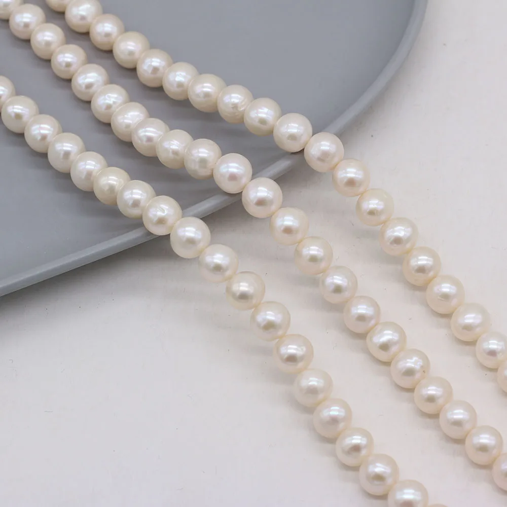 Real Natural Freshwater Pearls Beads White Round Loose Pearl For Jewelry DIY Craft Charm Bracelet Necklace Accessories Making
Real Natural Freshwater Pearls Beads White Round Loose Pearl For Jewelry DIY Craft Charm Bracelet Necklace Accessories Making